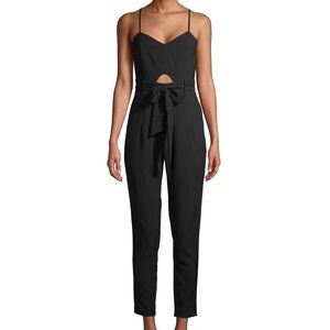 Material Girl Black Cutout Jumpsuit (M) NWT